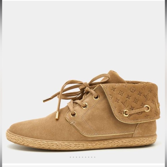 Louis Vuitton Suede Empreinte Lace Up shoes 36.5